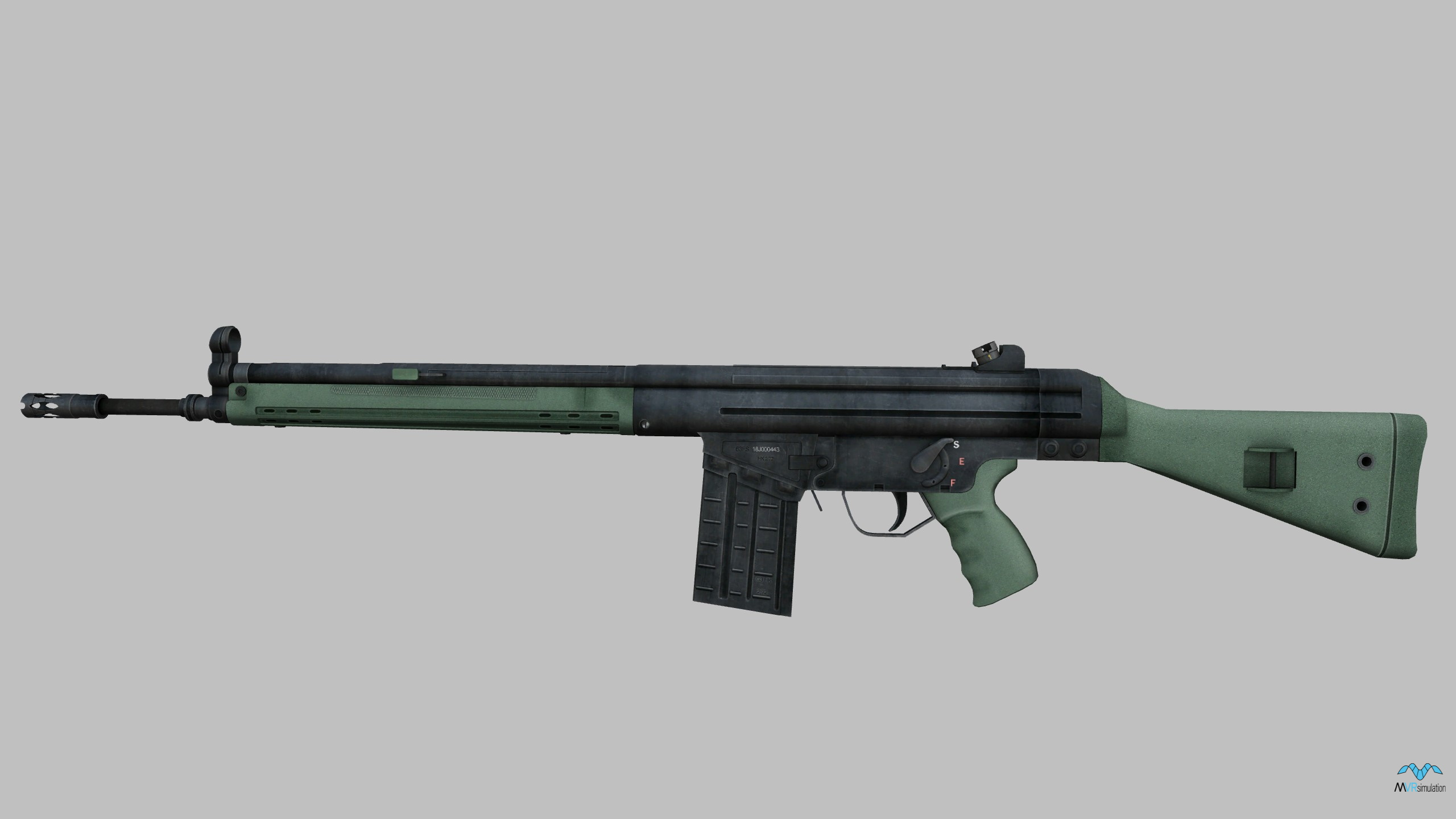 H K G3A3 Rifle Featured Model MVRsimulation