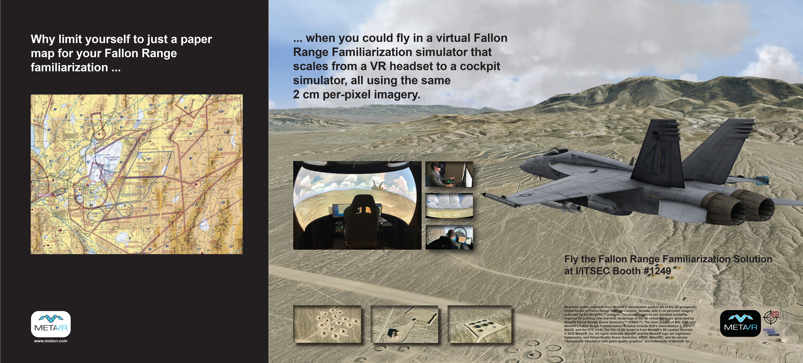 MetaVR Gatefold Ad in MS&T IITSEC 2018