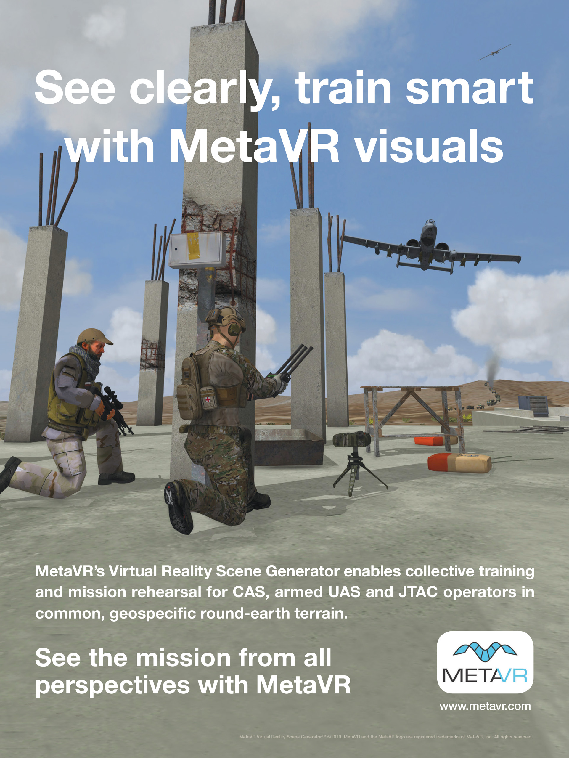 MetaVR Ad Military Training & Simulation News Sept 2019