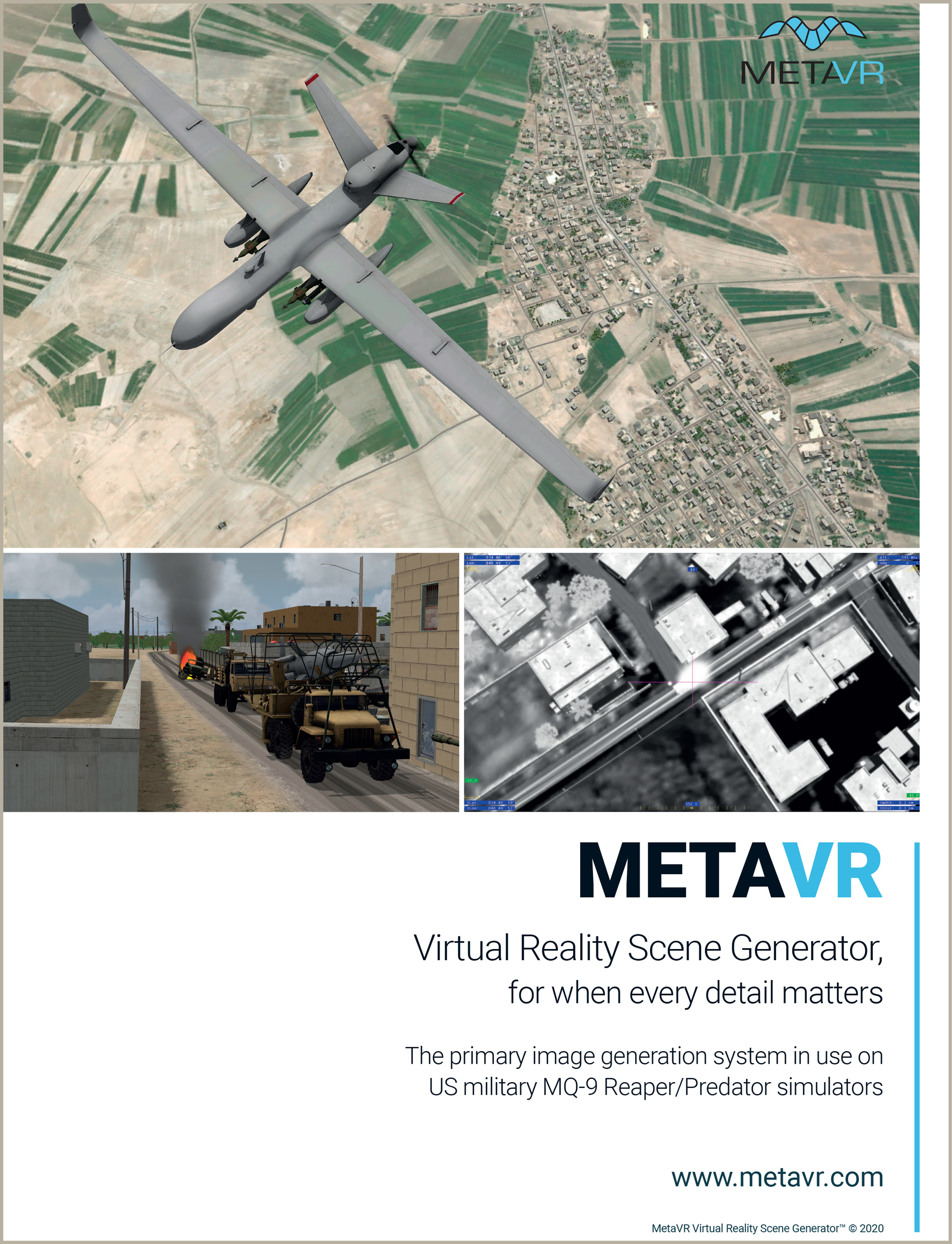 MetaVR's ad in February 2020 issue of Shephard's Military Training.