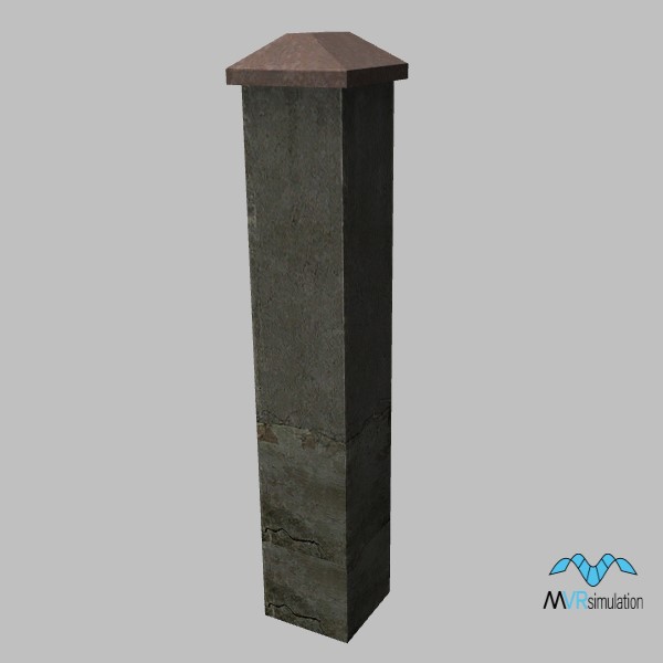 fence-concrete-005-post