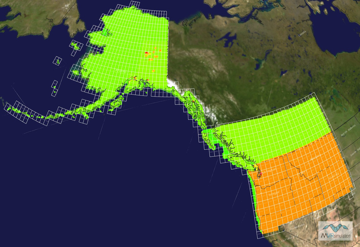 MVRsimulation  virtual CONUS Northwest region.