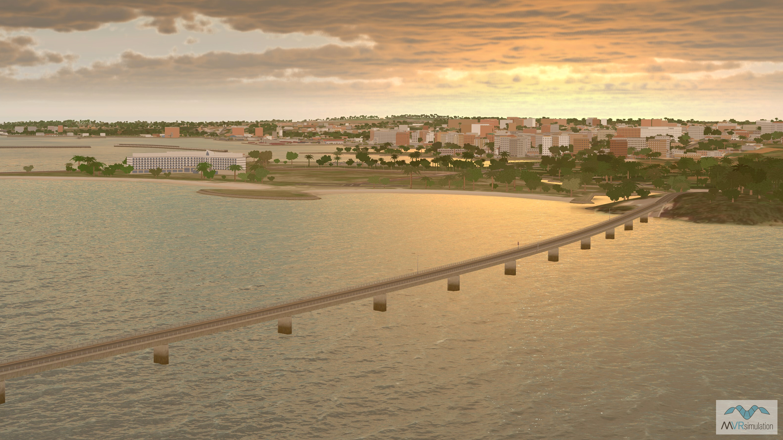 Geospecific 3D model of Irabu Bridge