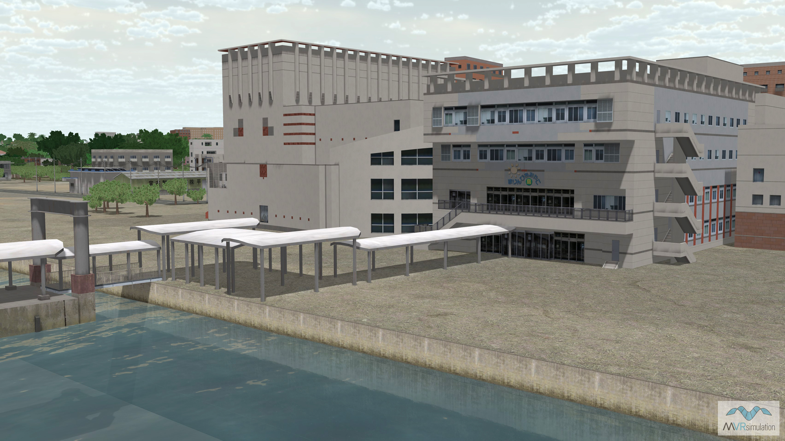 Custom port building in Miyako, Japan