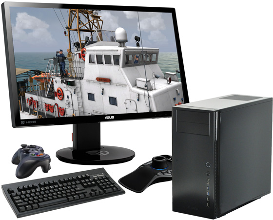 MetaVR Extreme Desktop visual system